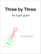 Three by Three Guitar and Fretted sheet music cover